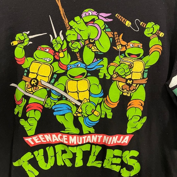 Retro Teenage Mutant Ninja Turtle Graphic T-shirt - Picture 3 of 4